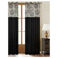 Picture of Lushomes Geometric Printed Bloomberry Door Curtains, 54 x 90 inches
