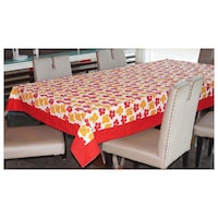 Picture of Lushomes 8 Seater Basic Printed Table Cloth, Multicolour