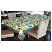 Picture of Lushomes 8 Seater Forest Printed Table Cloth, Green
