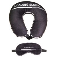 Picture of Lushomes Loading Sleep Printed Neck Pillow and Eye Mask, Pack of 2