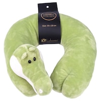 Picture of Lushomes Crocodile Travel Neck Pillow, Green