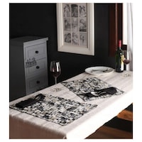 Picture of Lushomes Coins Printed Reversible Cotton Mats and Napkins, Pack of 12