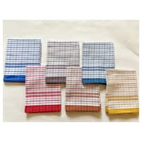 Picture of Lushomes Cotton Kitchen Dish Towel and Napkins, Multicolor, Pack of 6