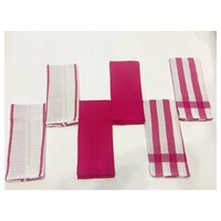 Picture of Lushomes Cotton Kitchen Tea Towels Napkins, Dark Pink, Pack of 6