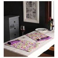 Picture of Lushomes Printed Reversible Cotton Mats and Napkins, Pack of 12