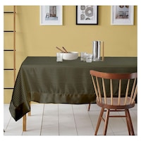 Picture of Lushomes Contemporary Table Cloth, Dark Grey