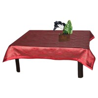 Picture of Lushomes 1 Selfdesign Jaquard Centre Table Cloth, Red