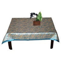 Picture of Lushomes 2 Selfdesign Jaquard Centre Table Cloth, Light Blue