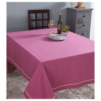 Picture of Lushomes Magenta Table Cloth 6 Seater, Magenta