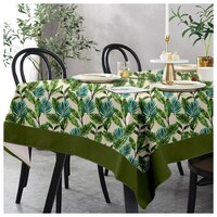 Picture of Lushomes 12 Seater Forest Printed Table Cloth, Green