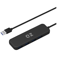 QZ USB3.1 4-Port Hub, 1 ft built-in cable, QZ-HB03