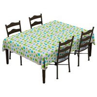 Picture of Lushomes Spots Peva Table Cloth with Smooth Flannel, Multicolour