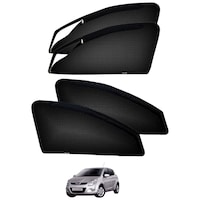 Picture of Kozdiko Zipper Magnetic Car Sun Shades for Hyundai i20, KZDO394176, Large, 4Sets, Black