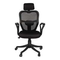 Picture of Chair Garage Office Chair with Adjustable Back Support, AM37, Black