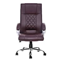 Picture of Chair Garage Office Chair with Back Support, Adjustable, AM42, Brown