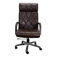 Chair Garage Office Chair with Adjustable Back Support, MIS171, Brown