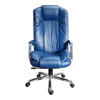 Chair Garage Office Chair with Adjustable Back Support, MIS168, Blue