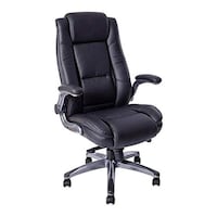 Picture of Chair Garage Office Chair with Adjustable Back Support, Black