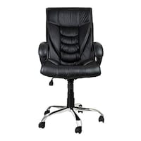 Chair Garage Office Chair with Adjustable Back Support, MIS175, Black