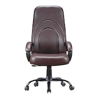 Picture of Chair Garage Office Chair with Adjustable Back Support, MIS166, Dark Brown