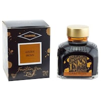 Picture of Diamine Ink Glass Bottle, Golden Brown, 80ml