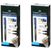 Faber-Castell Superfine Marker, Red and Green, Set of 10 pcs, Pack of 2