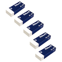Pelikan Plastic Erasers, AL-20, White, Pack of 5
