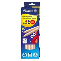 Picture of Pelikan Thick Coloured Pencils, 6-Piece 