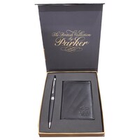 Picture of Parker Aster CT Ball Pen With Credit Card Holder Free, Matte Black