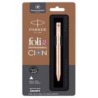 Picture of Parker Folio Ion Plated Ballpoint Pen, Antimicrobial Clon Copper 