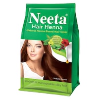 Picture of Neeta Hair Henna Natural Hair Colour, 125 gm, Natural Brown, Pack of 4