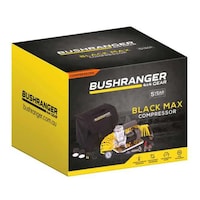 Bushranger 4 x 4 Black Max Compressor, Black & Silver