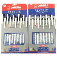 Picture of Omega Matrix Ball Pen Blue Ink, Pack of 10, Silver