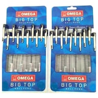 Omega Big Top Blue Ink, Pack of 10, Blue