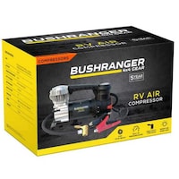 Bushranger 4 x 4 Gear RV Air Compressor, Black & Silver