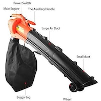 Hylan 3000W Corded Electric Garden Leaf Blower and Vacuum Cleaner