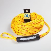 Aqua Glide 2 Person Deluxe Tow Tube Rope, Yellow