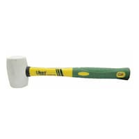 Picture of Uken Rubber Hammer with Fiber Handle, White, 454g