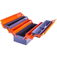 Uken Heavy Duty Tool Box, Orange, 21 Inch