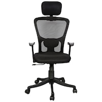 Picture of Regent Seating Collection Jazz High Back Sonic Arm Mesh Chair, Black