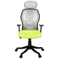 Picture of Regent Seating Collection Matrix High Back Mesh Chair, Green & Grey