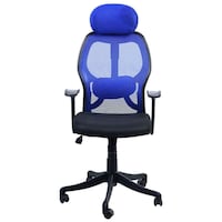 Picture of Regent Seating Collection Matrix High Back Mesh Chair, Blue & Black