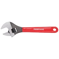Freemans Steel Adjustable Wrench, AW06, Red, 6 inch, 150 mm