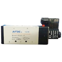 Airtac Aluminium Solenoid Valve, 4V410-15, 0.15 to 0.8 Mpa, DC 24V