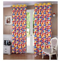 Picture of Lushomes Titac Printed Door Curtains, 54 x 90 inches
