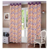 Picture of Lushomes Shadow Printed Long Door Curtains, 54 x 108 inches