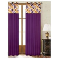 Picture of Lushomes Shadow Printed Bloomberry Door Curtains, 54 x 90 inches