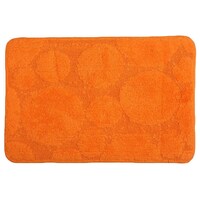 Picture of Lushomes Ultra Soft Cotton Carrot Regular Bath Mat, Carrot Orange