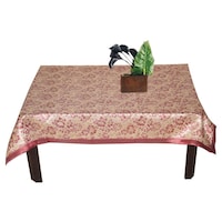Picture of Lushomes 2 Selfdesign Jaquard Centre Table Cloth, Pink