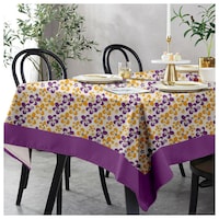 Picture of Lushomes 8 Seater Shadow Printed Table Cloth, Multicolour